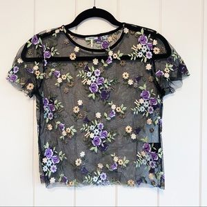 Kimchi Blue Mesh Crop Top